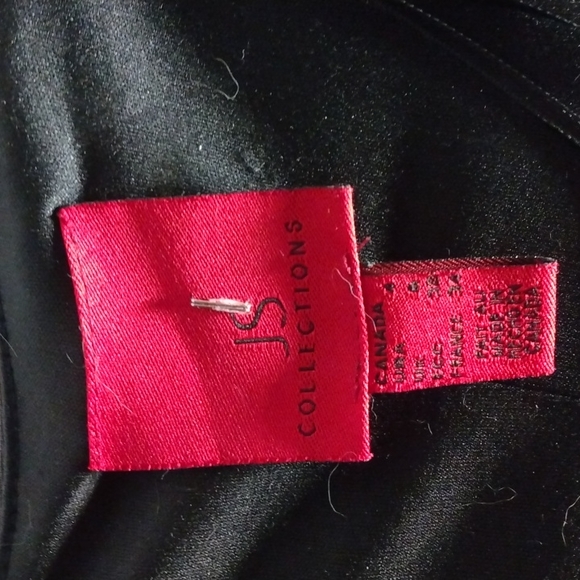 JS COLLECTIONS BLACK AND WHITE STRIPE HALTER TOP - Picture 6 of 7